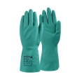 Huishoudhandschoen nitril, anti-allergie, maat L, groen product foto
